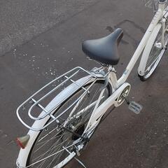 27インチ 🚲 中古 自転車 12,800円 🔁6段切替 🔑鍵新品 💡オートライト付 新規防犯登録料コミ 794の画像