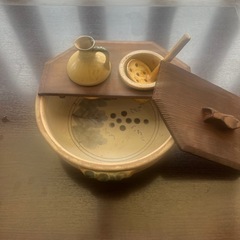 レトロ　湯豆腐鍋セット　昭和　の画像