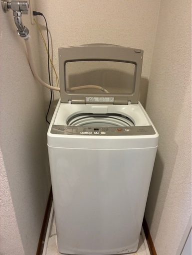 【お譲り先決定】使用頻度少ない！縦型自動洗濯機5.0Kg
