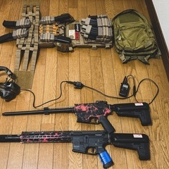 サバゲーグッズ一式の画像