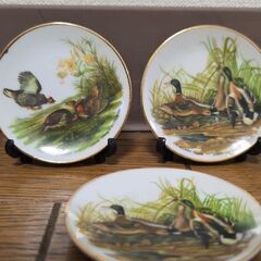 JOHN JAMES AUDUBON ジョン・ジェームズ・オーデュボン 小鳥小皿の画像