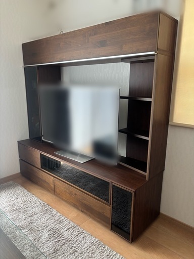 堀田木工所 国産家具 RITZ リッツ　テレビボード AVボード ローボード リビング収納 ダークブラウン テレビ台