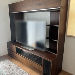 堀田木工所 国産家具 RITZ リッツ　テレビボード AVボード ローボード リビング収納 ダークブラウン テレビ台の画像