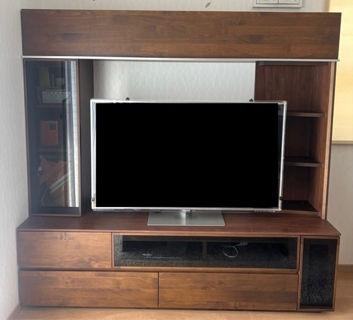 堀田木工所 国産家具 RITZ リッツ　テレビボード AVボード ローボード リビング収納 ダークブラウン テレビ台