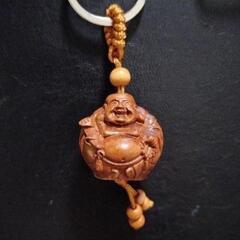 ⚜️桃の木⚜️布袋様⚜️キーホルダーの画像