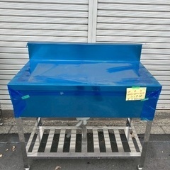 【直接引取限定】セール品 1槽シンク ステンレス厨房機器 新品 W1000 D600 H800 在庫2台の画像