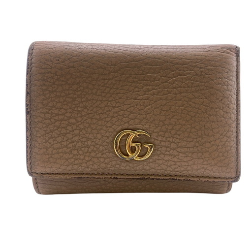 グッチ GUCCI 三つ折り財布 GGマーモント ピンク (HANNE) 大東の