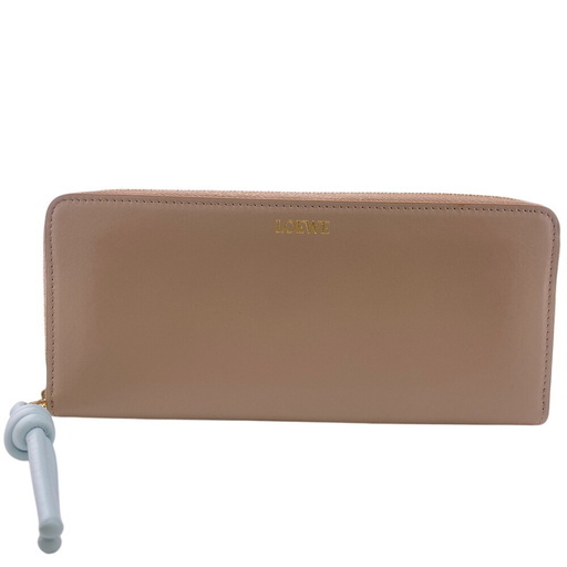 ロエベ LOEWE 長財布 ノット シャイニーナカパーフ ジップ
