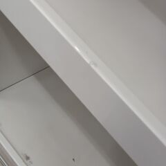リユースのサカイ栃木店★ジモティ割あり★  食器棚 ホワイト W60×D52×H192 クリーニング済み TC9601の画像