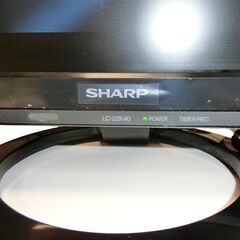 最終値下げ　SHARP AQUOS　液晶カラーテレビ LC-22K40　ブラック　used品の画像