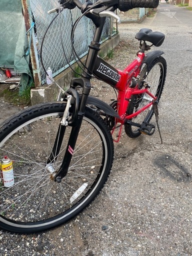 折りたたみ自転車前は3段裏6段