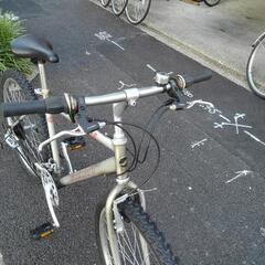 中古自転車３６３０　前後タイヤ新品！　ヴィンテージ　ジャイアント　ラガービール販促品　２６インチ　３×７段ギヤ　ワイヤー錠　ライトは付属していませんの画像