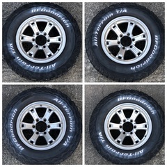 ホワイトレター　16インチ　PCD139.7 サーフ・テラノ・プラド等の画像