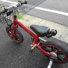 中古子供自転車３６３１　`前後タイヤ新品！　１４インチ　ギヤなし　 身長１００㎝前後　＊片足スタンドに変更可・無料（購入時のみ）の画像