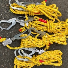 親綱　片側フック付き　10m  4本セットの画像