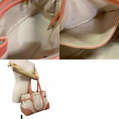デルヴォー DELVAUX ハンドバッグ パイソン トートバッグ ピンクの画像