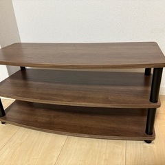 テレビ台　ローボード　木目の画像