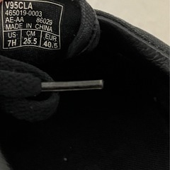 VANS ブラック スニーカー　25.5cmの画像