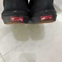 VANS ブラック スニーカー　25.5cmの画像