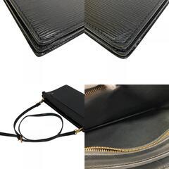 ルイヴィトン LOUIS VUITTON ショルダーバッグ エピ アンギャン クラッチバッグ セカンドバッグ  2Way M52112 ブラックの画像