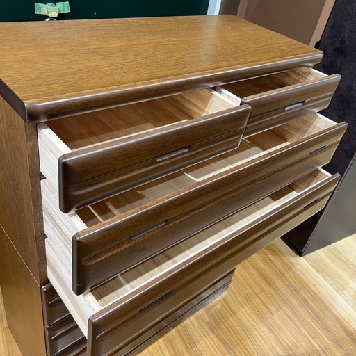 トレファク神戸南店】7段ハイチェスト【取りに来られる方限定】