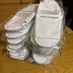 ホテル使用のスリッパ3点セットの画像