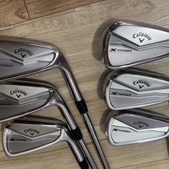 19日まで値下げ！Callaway X Forged メンズアイアンセット、N.S.PROシャフト、6本セット。の画像