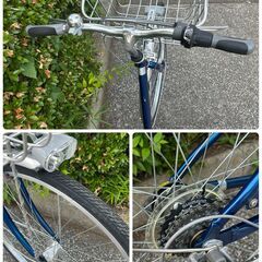 【中古自転車】シティサイクル 27インチ　6段変速　サカモトテクノ　アルメイト　ママチャリの画像