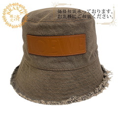 ロエベ LOEWE その他帽子 ロゴ バケットハット タグ有 グレー