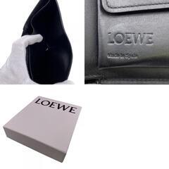 ロエベ LOEWE 二つ折り財布 アナグラム 二つ折り財布 グレー