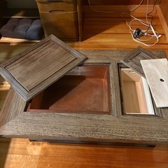 火鉢テーブルの画像