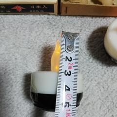 カメヤマ 玉光 ろうそく 6本 / 電池式 ロウソク 4個 / 中古品の画像