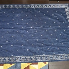 絨毯 青 130cm X 185cm