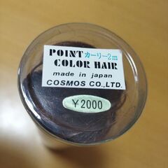 中古　付け毛　カラーブラウン　ポイントカラーヘアー　カーリーの画像