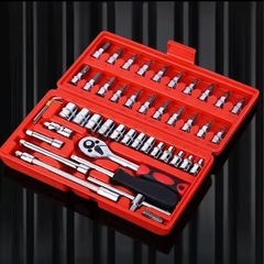 
新品・未開封品　ソケットレンチ　46点 工具セット DIY メンテナンス　 作業セット の画像