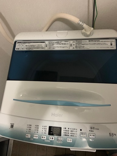 洗濯機　Haier 5kg 2022年製