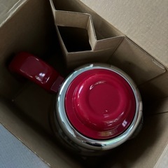 PYREX　パイレックス　2way ポット　ワインレッド　レトロの画像