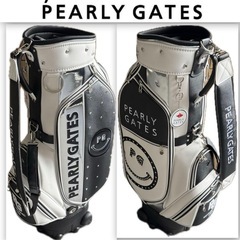 【受付終了】限定地域お届け無料🚚 PEARLY GATES ⛳️ パーリーゲイツ❤️ ゴルフバッグ・キャディバッグ ラインストーン付 46インチ ✨新品未使用✨の画像