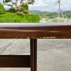 不二貿易 天然木 ダイニングテーブル 180cm幅 ラバーウッドの画像