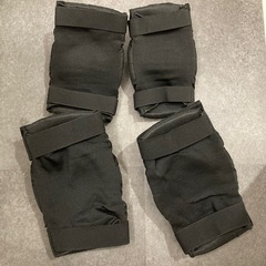 未使用品　膝プロテクター 肘プロテクター バイク 伸縮性 通気性 アウトドア ひざ当て オートバイ 自転車 バイク用 パッド 耐衝撃 通気性 防風性 4点セット (XL)の画像