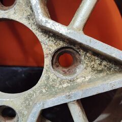 【旧車ホイール】STAR 社外ホイール 13インチ 2本 5.5J4HPCD114.3約+10 当時物 テクノレーシング風　(VHX219)