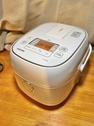 Amazon | TOSHIBA 小容量 IHジャー炊飯器 【3合炊き】 RC-5XN(W