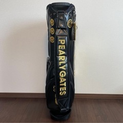 限定地域お届け無料🚚 PEARLY GATES ⛳️ パーリーゲイツ😍 原英莉花プロコラボ ゴルフバッグ・キャディバッグ  46インチ ✨新品未使用✨ スタンド式 ブラック 黒 の画像