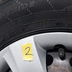 ミラ純正ホイール4本セット+スペア1本の画像