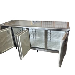 フクシマガリレイ 業務用冷蔵庫 台下冷蔵庫 1800×600 YRC-180RE1 コールドテーブル 3ドア 天板作業台 厨房店舗業務用 の画像