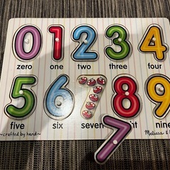 数字パズル　知育玩具の画像
