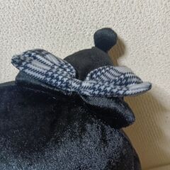 取引決定！　クロミちゃん　ブラックチェックリボン特大ぬいぐるみの画像