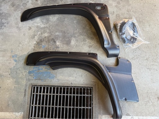 ジムニー JB23W  オーバーフェンダー  ワイドフェンダー 未塗装 ブラック 前後 4枚セット 未塗装 シエラ スズキ