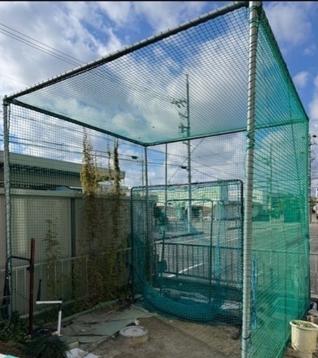 【取引完了】野球　とりかご　ゲージ　バッティング　ネット　スウィングパートナー　バックスピン　置きティー　ティー