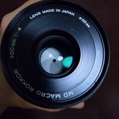 極上品　希少な初期型　MINOLTA MD MACRO ROKKOR 100mm F3.5 希少な接写リング付きの画像